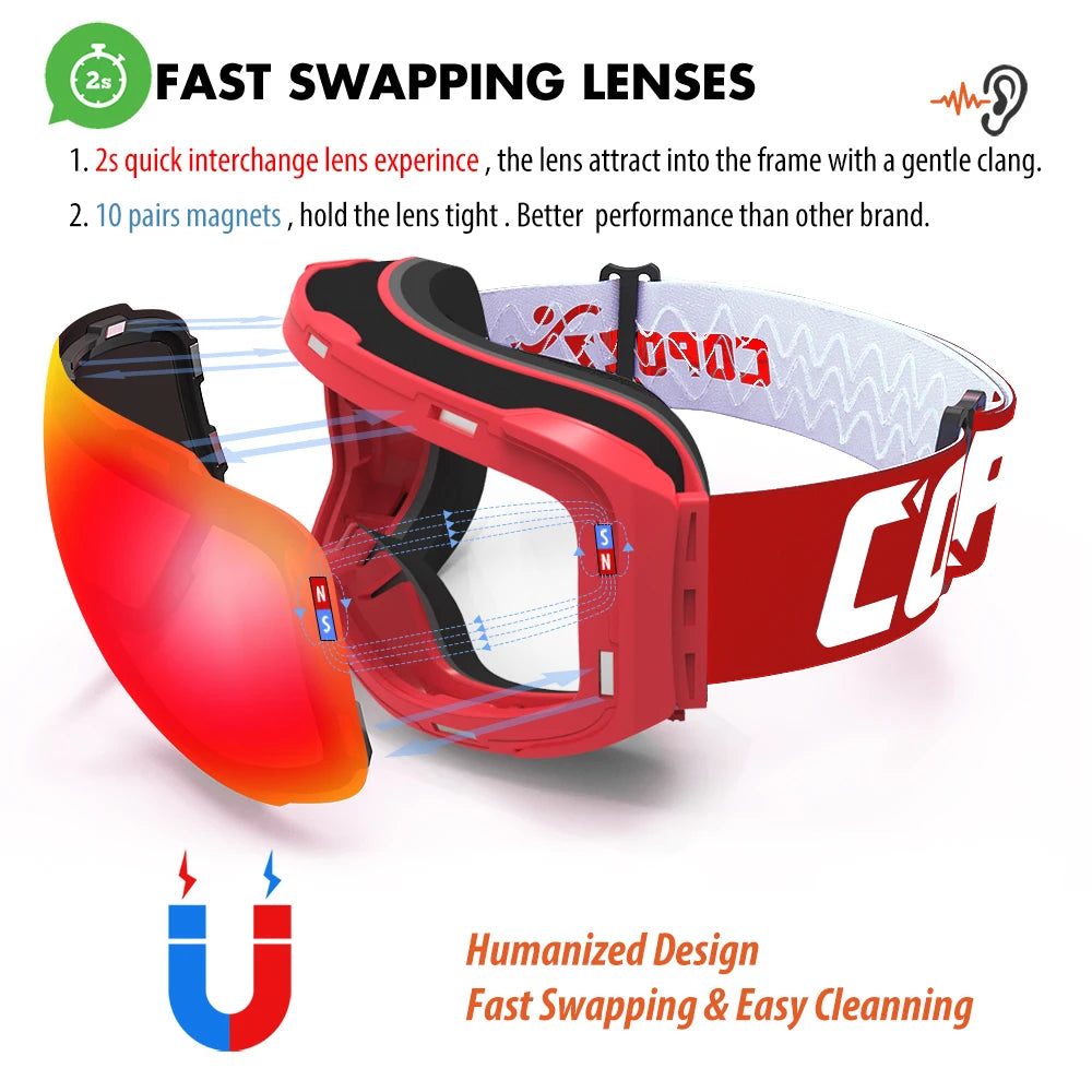 Lunettes de Ski Magnétiques Premium™